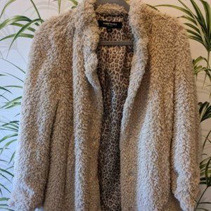 Kenneth Cole Faux Fur Coat